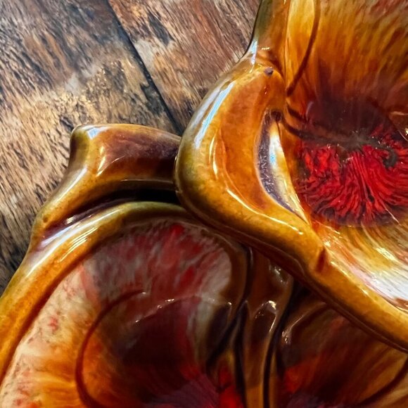 Vintage Maurice Of Calif USA Leaf-Shaped Ceramic Dish - Picture 9 of 11